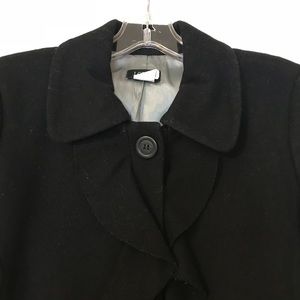 Ruffle-front peacoat from JCrew Factory